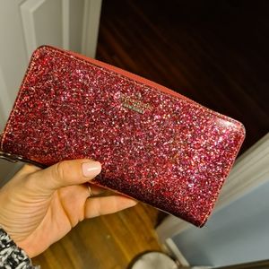 Kate Spade Glitter Wallet - Pink